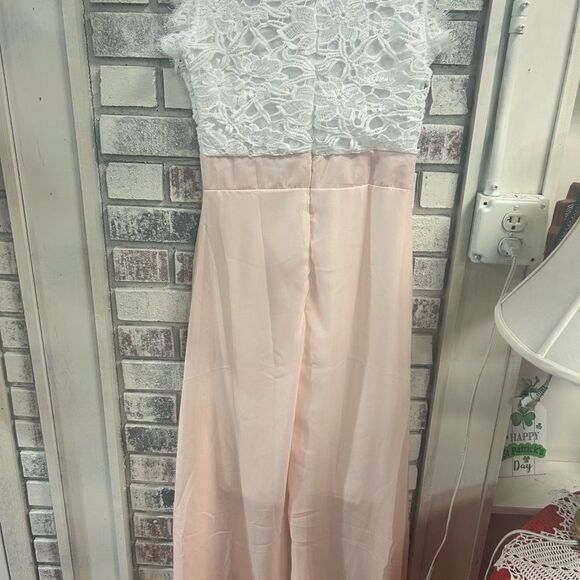 nbn dress ladies 8 white knit top peach bottom - Picture 6 of 6